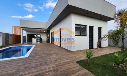 Casa de Alto Padrão em Condomínio no Parque Fortaleza em Nova Odessa-SP: 3 quartos, 1 suíte, 3 salas - 248m²