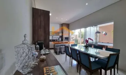 Imperdível oportunidade: Casa de alto padrão em condomínio à venda em Americana-SP, bairro Jardim dos Ipês Amarelos, 3 quartos, 1 suíte, 2 salas, 2 banheiros, 5 vagas de garagem, 220m².