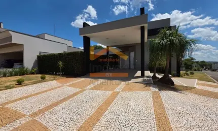 Casa de luxo em condomínio: 3 quartos, 3 suítes, 2 salas, 4 banheiros, 4 vagas na cidade de Americana-SP no bairro Parque Nova Carioba.