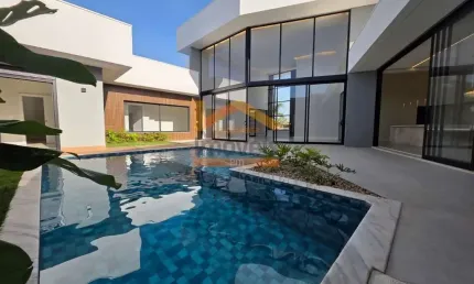 Casa de luxo em condomínio no Jardim Pau Brasil, Americana-SP: 3 quartos, 3 suítes, 3 salas e 313m² de área privativa.