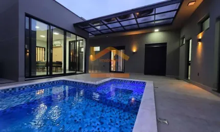 Casa de alto padrão à venda ou locação em condomínio de Americana-SP, Jardim Pau Brasil: 3 quartos, 3 suítes, 2 salas, 5 banheiros, 4 vagas, 235m².
