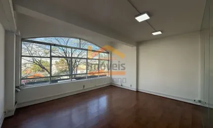 Sala comercial de alto padrão para locação em Americana-SP, Jardim Girassol: 4 salas, 1 banheiro, 1 vaga de garagem, 112,50 m².