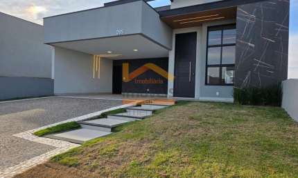 Casa de alto padrão em condomínio no Jardim Recanto das Águas - Nova Odessa-SP: 3 quartos, 1 suíte, 2 salas, 3 banheiros, 4 vagas, 187,79 m².