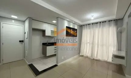 Imperdível! apartamento para locação em americana-sp, bairro cariobinha - 2 quartos, 1 suíte, 1 sala, 1 banheiro, 1 vaga de garagem, 55m².