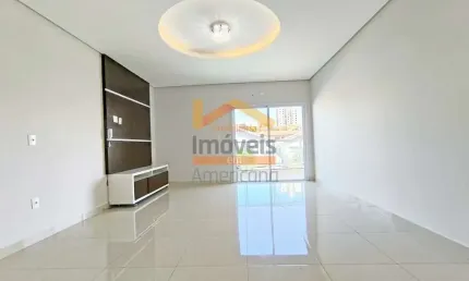 Apartamento para locação de alto padrão no jardim ipiranga, americana-sp: 3 quartos, 1 suíte, 2 salas, 2 banheiros, 2 vagas de garagem, 100m².