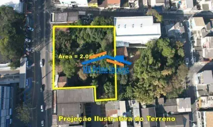 Terreno 2.055 m² de área, 40 mts frente Princ. corredor Com. Carapicuíba