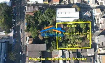 Terreno 2.127 m² de área, Paralelo á Principal Avenida de Carapicuíba