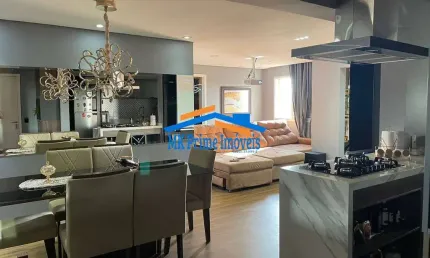 Lindo apartamento mobiliado   76,15m² com 2 dormitórios sendo 1 suíte .