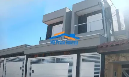 Sobrado NOVO com fino acabamento 187 m² 3 dorm 1 suite - 6 vagas- Campesina