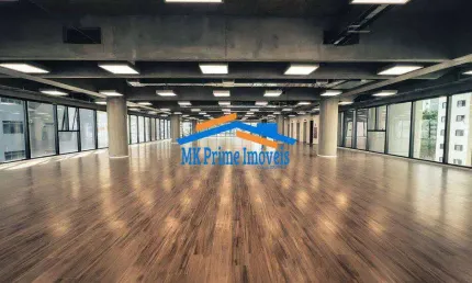 Meia laje 883 comercial em edifício corporativo p/ locação em pinheiros/sp.