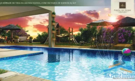 Lindo apartamento de 54m² com 2 dormitórios na Granja Viana.