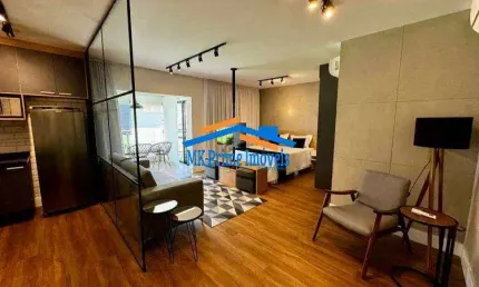 Apartamento 77m² c/ 1 Dorm 2 Vagas para Locação - Chácara Santo Antônio/SP