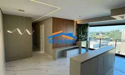 Lindo apto 88m², 3 Suítes Mobiliado, 2 Vagas de Garagem- Alphaville/Tamboré