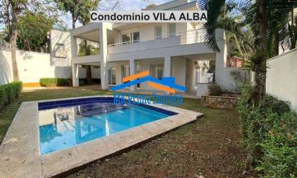 Luxuosa Casa Condomínio Vila Alba - 4 Suítes - Jardim Petrópolis