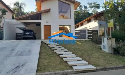 Linda casa térrea nova e moderna condomínio residencial samambaia, cotia-sp