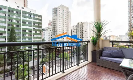 Apartameto duplex - 163m² - 2 suítes - mobiliado e locado/ r$21.000,00