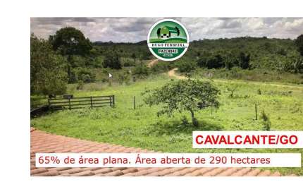 FAZENDA EM CAVALCANTE/GO- DUPLA APTIDÃO -RIQUÍSSIMA EM ÁGUA
