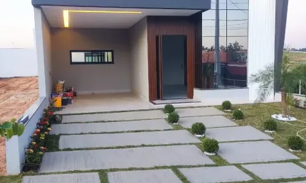 Lindo casa térrea de  152m² à venda no excelente  condomínio  fechado gran reserve em  indaiatuba- sp.