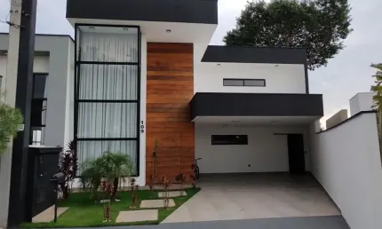Lindo Sobrado de  260m² à venda no excelente  Condomínio   Fechado  Villagio Milano -  Sorocaba - SP.