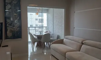 Lindo apto padrão em condomínio gran village, com 81m2 á venda, 03 dormitórios seno 01 suíte, sala, cozinha planejada, 01 vaga, no jardim independência  em são bernardo do campo - sp