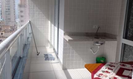 Lindo Apto com 46 m2 á venda, 01 dormitório, Sala, Cozinha Planejada, 01 Vaga na Vila Guilhermina - Praia Grande - SP