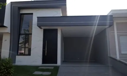 Linda casa térrea de 107m² de área construída, à venda no excelente condomínio terras de são francisco - sorocaba - sp