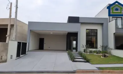Linda Casa Térrea de 189m² de Área Construída e Terreno de 250m², com Muito Verde no Condomínio Jardim Europa em Boituva - SP.