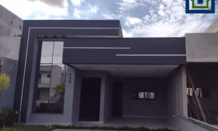 Linda Casa Térrea de 135m² de área Construída e Terreno 200m² à venda no excelente Condomínio Fechado Gran Reserve em Indaiatuba- SP.