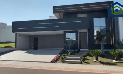 Linda Casa Térrea de 221m²  e Terreno de 350m2, à venda no excelente Condomínio Fechado  Dona Maria José  em Indaiatuba- SP.