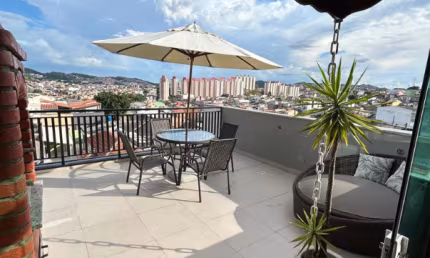 Linda Cobertura á venda de 80m² com 02 Dormitórios, no Bairro Vila Linda - Santo André - SP.