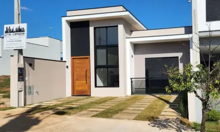 Linda Casa Térrea em Condomínio Fechado Reserva dos Ypês com 126m² de Área Construída  e Terreno de 7x25=175m2, em Tatuí - SP