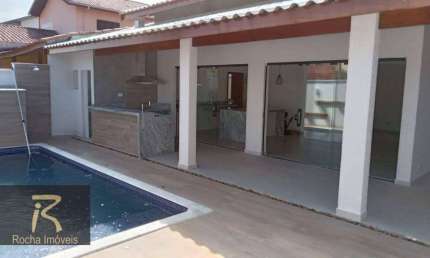 Casa com 3 dormitórios à venda, 145 m² por R$ 835.000,00 - Parque Balneário Oásis - Peruíbe/SP