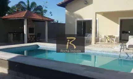 Casa com 2 lotes  com 2 dormitórios à venda, 350 m² por r$ 550.000 - estância balneária convento velho - peruíbe/sp