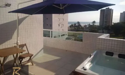 Apartamento Duplex com 3 dormitórios à venda, 119 m² por R$ 1.060.000,00 - Solemar - Praia Grande/SP
