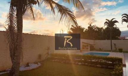 ACEITA PERMUTA POR IMOVEL EM PERUIBECasa com 2 lotes com piscina à venda, 200 m² por R$ 520.000- Balneário Gaivota - Itanhaém/SP