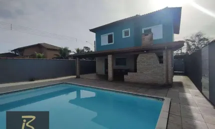 Sobrado com piscina  com 4 dormitórios à venda, 187 m² por R$ 750.000 - Condominio Jardim Sao Luiz - Peruíbe/SP