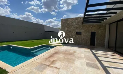 Casa em condomínio fechado com 4 quartos à venda no Residencial Mário de Almeida Franco, Uberaba 