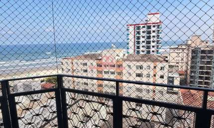 Apartamento 3 dormitórios com vista para o mar e mobiliado PARA LOCAÇÃO