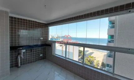 Apartamento para locação fixa na Mirim, 2 dorm, 1 suíte, vista mar e lazer