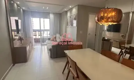 Apartamento 2 quartos  para venda mobiliado  boqueirão, praia grande - sp