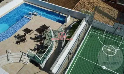 Excelente apartamento com área de lazer completo na Guilhermina, 2 vagas, 2 dorm