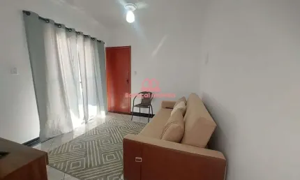 Apartamento 1 quarto mobiliado lado praia guilhermina praia grande