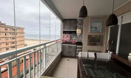 Apartamento frente mar  à venda em aviação, praia grande - sp