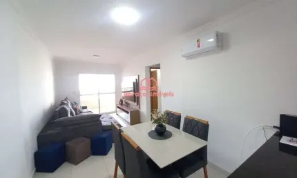Apartamento á venda, 2 dormitórios , aviação, praia grande/sp área útil