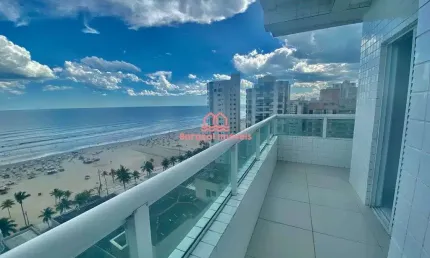 Apartamento novo 3 dorm 1 suite  2 vagas dem 115m² vista livre mar praia grande
