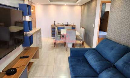 Apartamento à Venda em Mirim, Praia Grande - SP MOBILIADO COM VISTA MAR