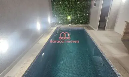 Excelente casa com piscina e churrasqueira na nova mirim, 2 dorm, 3 vagas