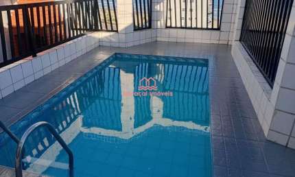 Cobertura 2 suítes 156m² -  vista mar com piscina Ocian - Praia Grande/SP