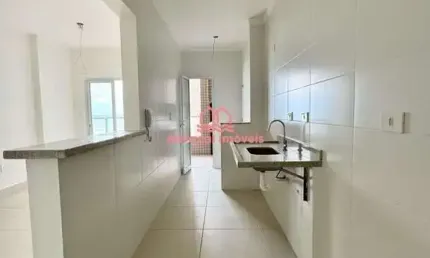Apartamento à venda em jardim real, praia grande - sp 1 quarto vista mar