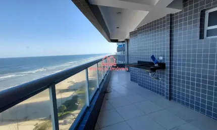 Excelente apartamento frente mar,  bairro caiçara,  3 quartos , lazer completo